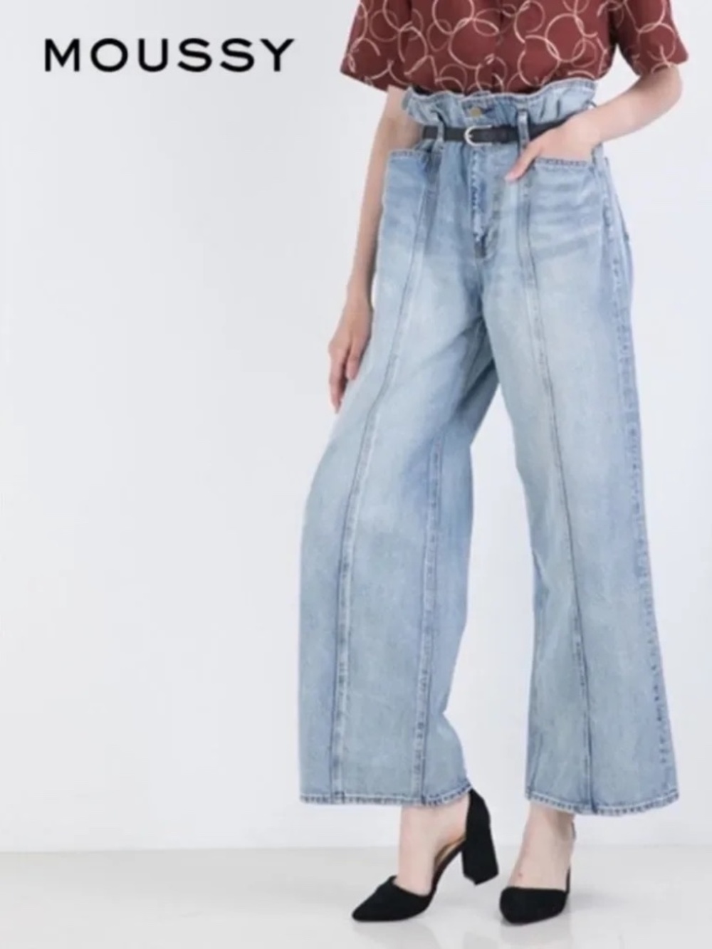 MOUSSY Vintage High Rise Wide Leg Jeans